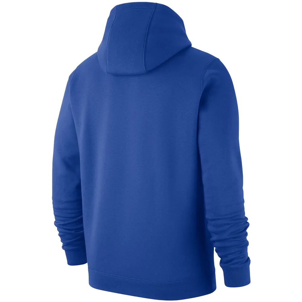 Men's Nike Royal Duke Blue Devils Basketball Icon Club Fleece Pullover Hoodie