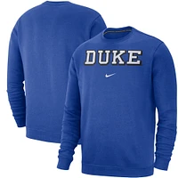 Sweat Nike Royal Duke Blue Devils Club Fleece pour homme