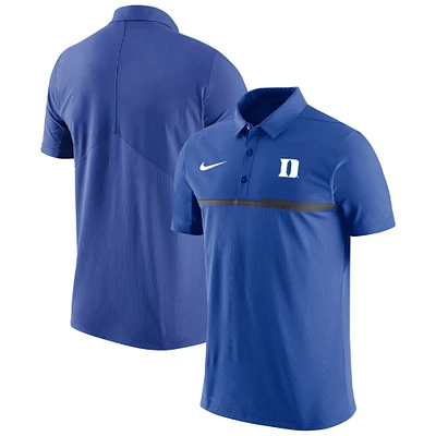 Polo de performance des entraîneurs Nike Royal Duke Blue Devils pour homme