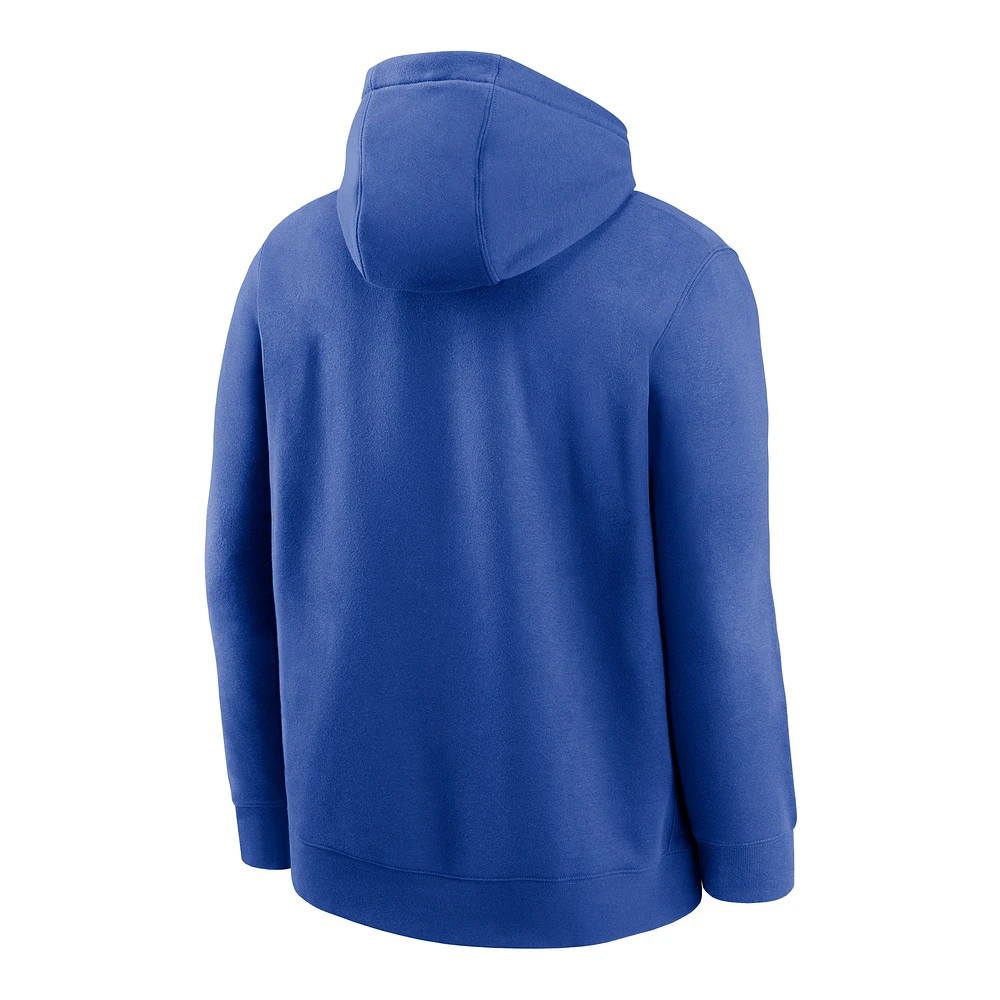 Men's Nike Royal Duke Blue Devils Legacy Foundational Two-Hit Club Performance Pullover Hoodie