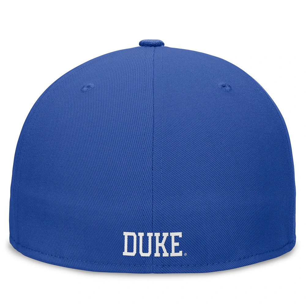 Casquette ajustée Nike Royal Duke Blue Devils Legacy True pour homme