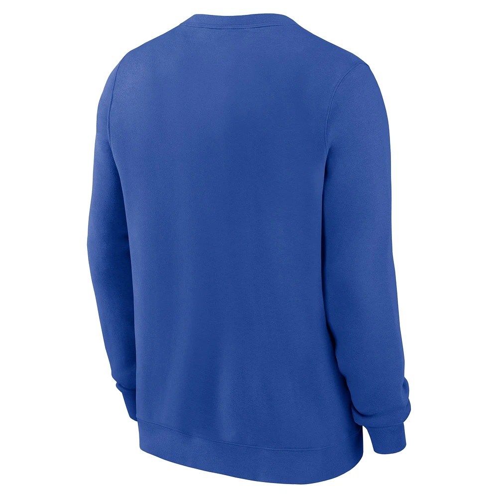 Men's Nike Royal Duke Blue Devils Old English Pullover Sweatshirt