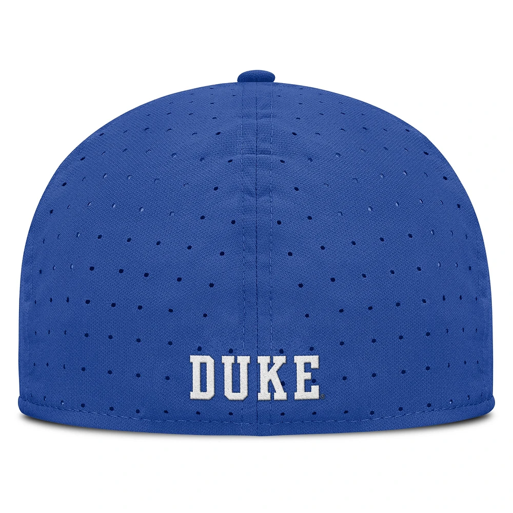 Men's Nike Royal Duke Blue Devils On-Field Dugout True Performance Fitted Hat