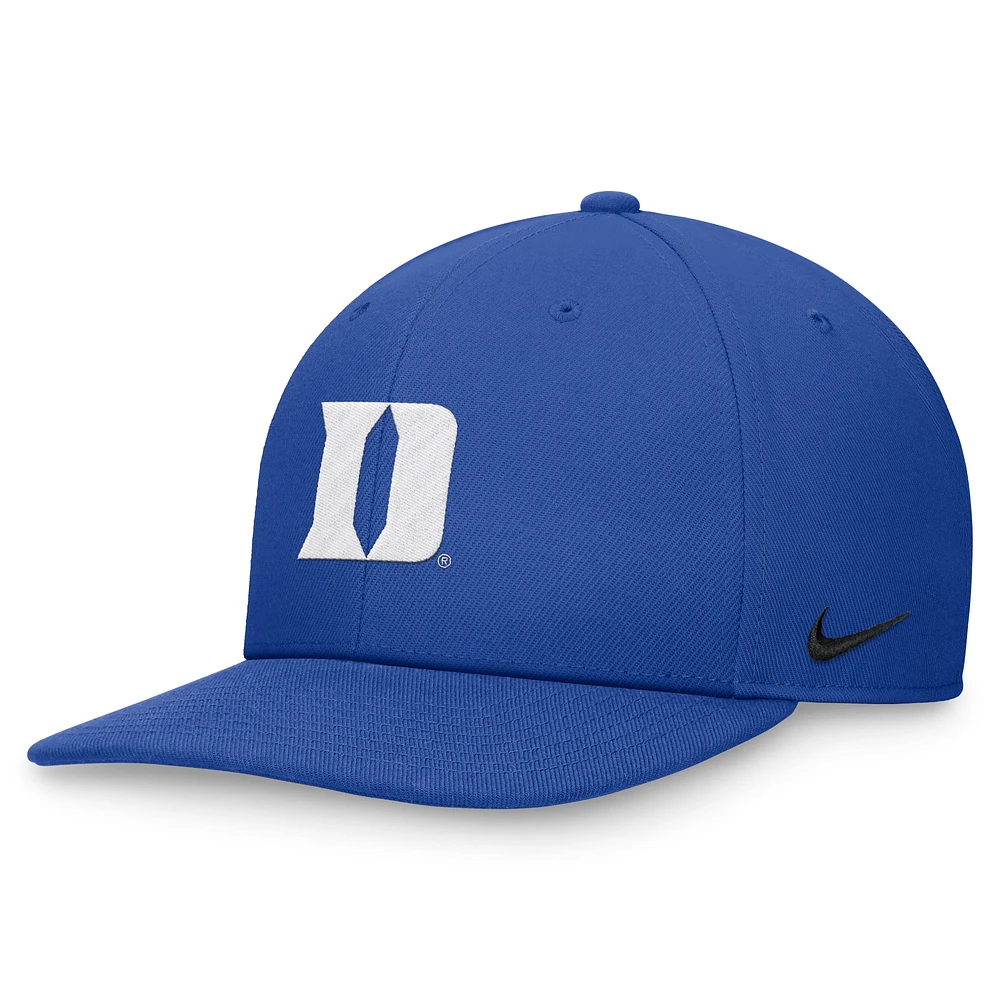 Men's Nike Royal Duke Blue Devils On-Field Pro Bill Snapback Hat