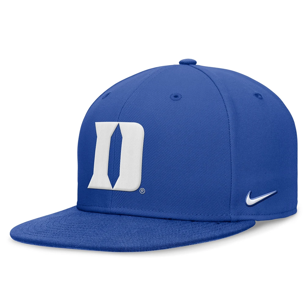 Casquette ajustée Nike Royal Duke Blue Devils On-Field Pro pour homme