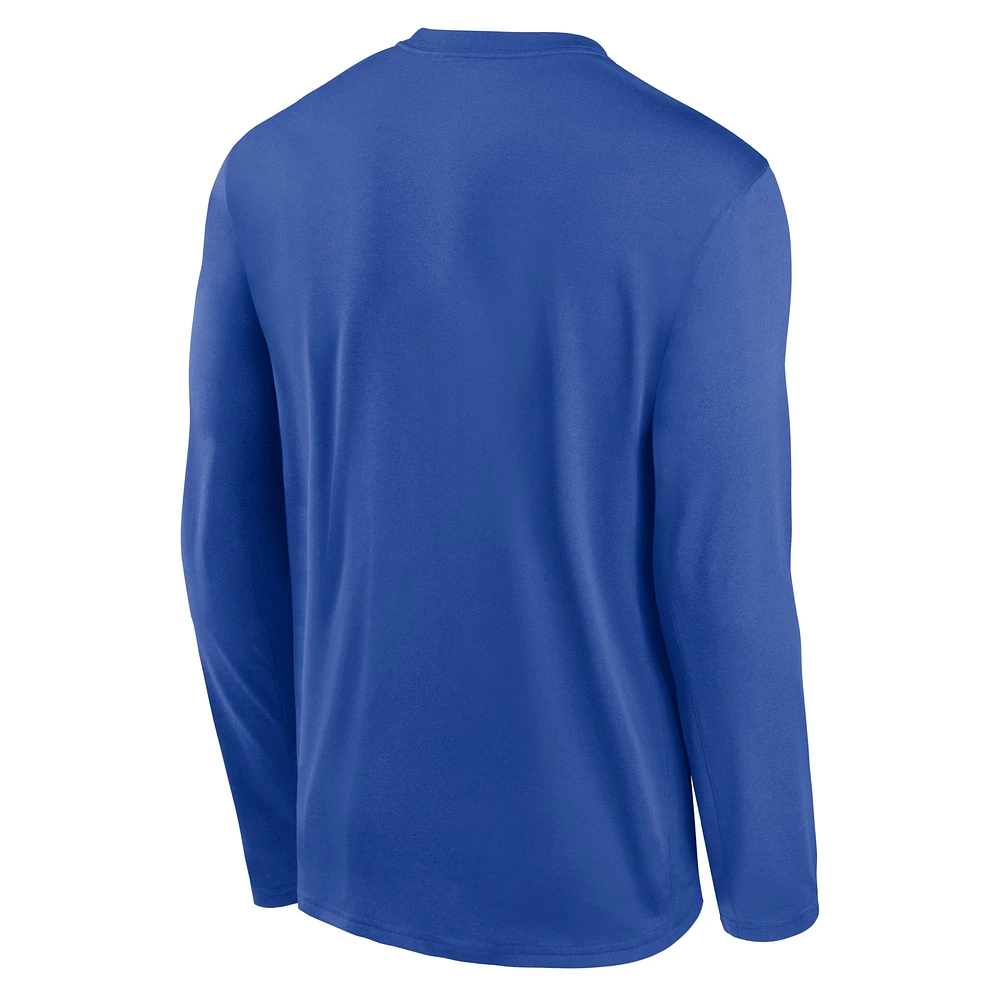 Men's Nike Royal Duke Blue Devils Primetime Alternate Logo Legend Long Sleeve T-Shirt