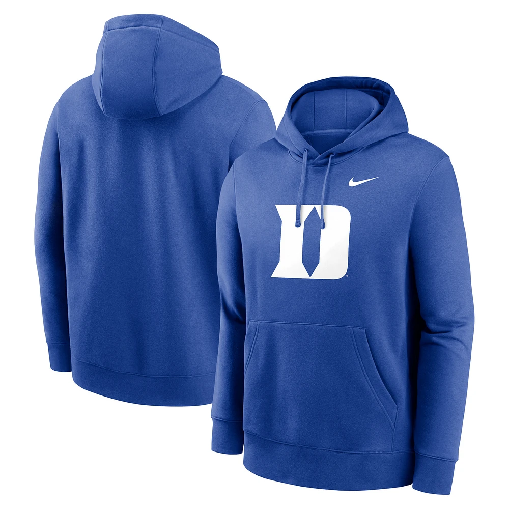 Sweat à capuche en polaire Nike Royal Duke Blue Devils Primetime Club pour homme