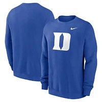 Men's Nike Royal Duke Blue Devils Primetime Fleece Pullover Sweatshirt