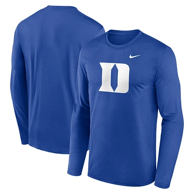 Men's Nike Royal Duke Blue Devils Primetime Primary Legend Long Sleeve T-Shirt