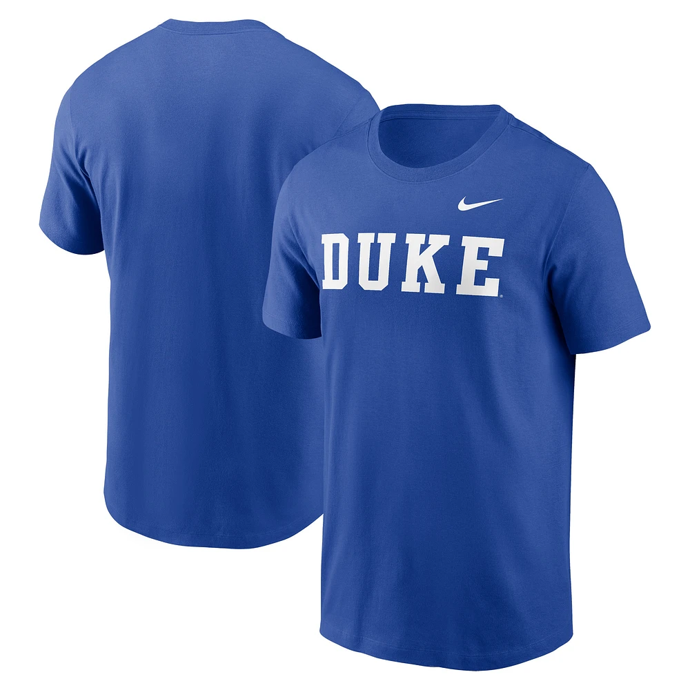 Men's Nike Royal Duke Blue Devils Primetime Wordmark T-Shirt