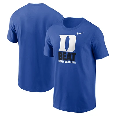 T-shirt Nike Royal Duke Blue Devils Rivalry pour homme