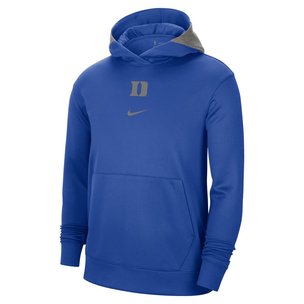 Men's Nike Royal Duke Blue Devils Team Basketball Spotlight Performance Pullover Hoodie