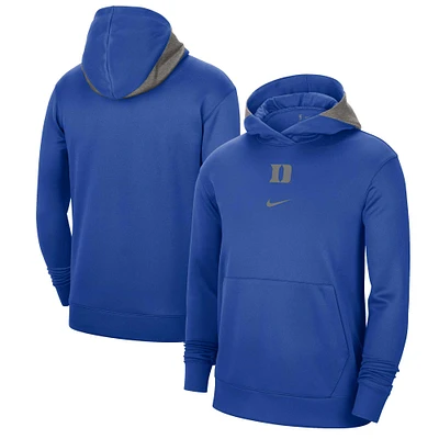 Sweat à capuche Nike Royal Duke Blue Devils Team Basketball Spotlight Performance pour homme