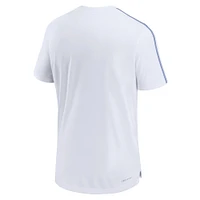 Men's Nike White Duke Blue Devils 2024 Sideline Coach Performance Top