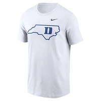 T-shirt Nike blanc Duke Blue Devils Campus Local pour homme