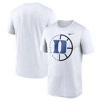 Men's Nike White Duke Blue Devils Legend Basketball Icon Performance T-Shirt