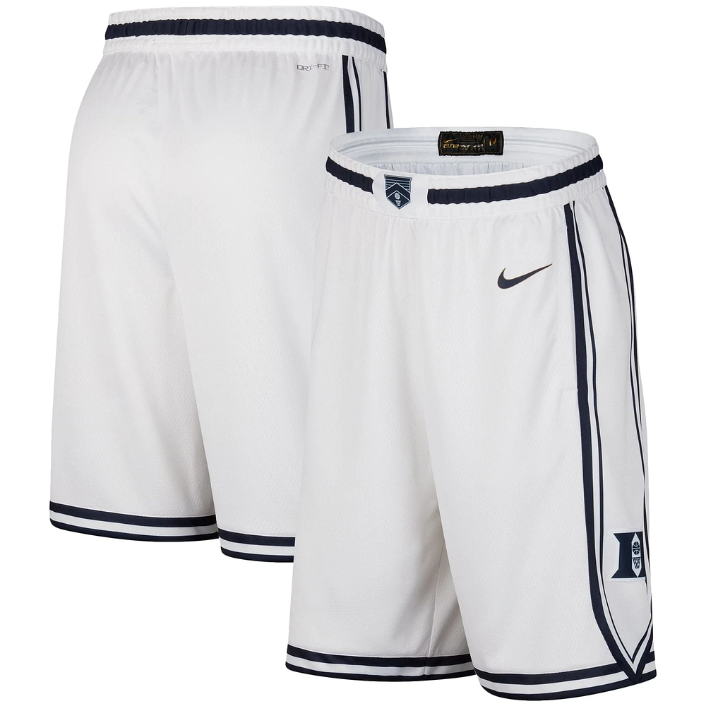 Men's Nike  White Duke Blue Devils Limited Performance Shorts