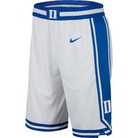 Men's Nike White Duke Blue Devils Replica Team Basketball Shorts