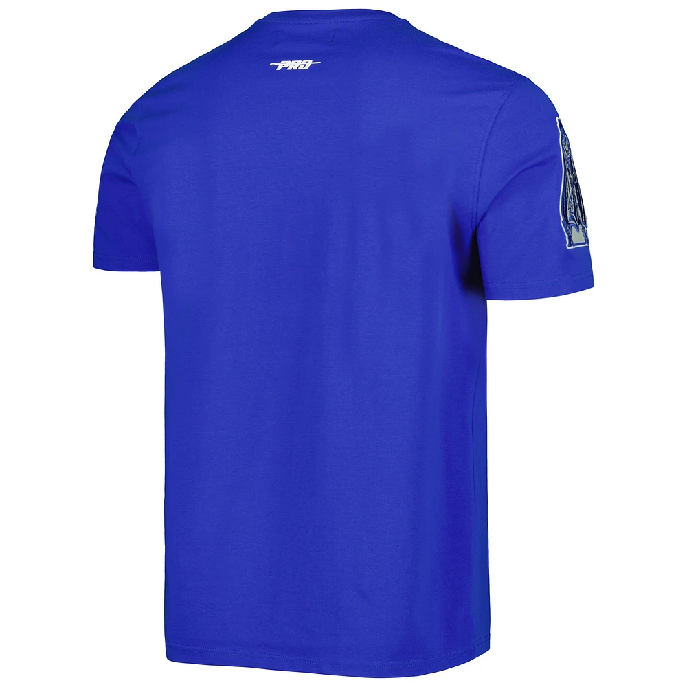 T-shirt à logo empilé Pro Standard Royal Duke Blue Devils pour homme