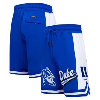 Men's Pro Standard Royal Duke Blue Devils Script Tail DK 2.0 Shorts