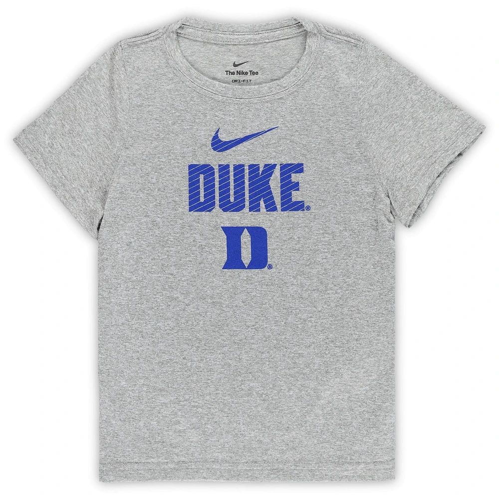 Preschool Nike Gray Duke Blue Devils Legend Slogan T-Shirt