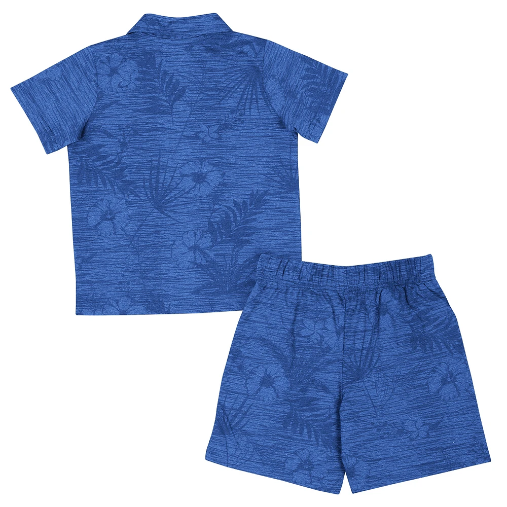Ensemble t-shirt et short pour tout-petit Colosseum Royal Duke Blue Devils Fern Champ