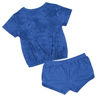 Toddler Colosseum  Royal Duke Blue Devils Fern T-Shirt and Shorts Set