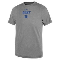 Toddler Nike Heather Gray Duke Blue Devils Legend Slogan Performance T-Shirt