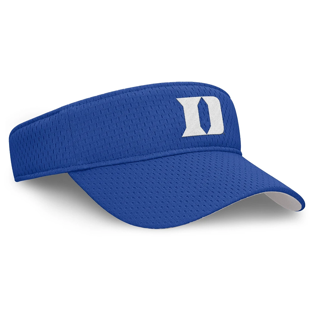 Visière ajustable unisexe Nike Royal Duke Blue Devils 2025 Dugout Softball Ace Performance