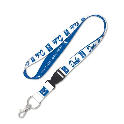 Duke Blue Devils WinCraft Reversible Lanyard with Detachable Buckle - White