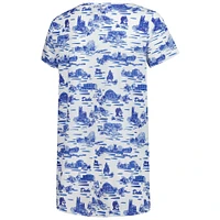 T-shirt à col en V pour femme Smith & Quinn White Duke Blue Devils Blake