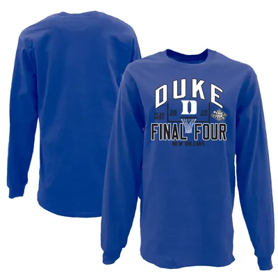 Men's Blue 84 Royal Kansas Jayhawks 2022 NCAA Men's Basketball National  Champions Bracket Long Sleeve T-Shirt