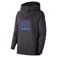 Women's Nike Charcoal Duke Blue Devils Essential Funnel Neck Raglan Pullover Hoodie