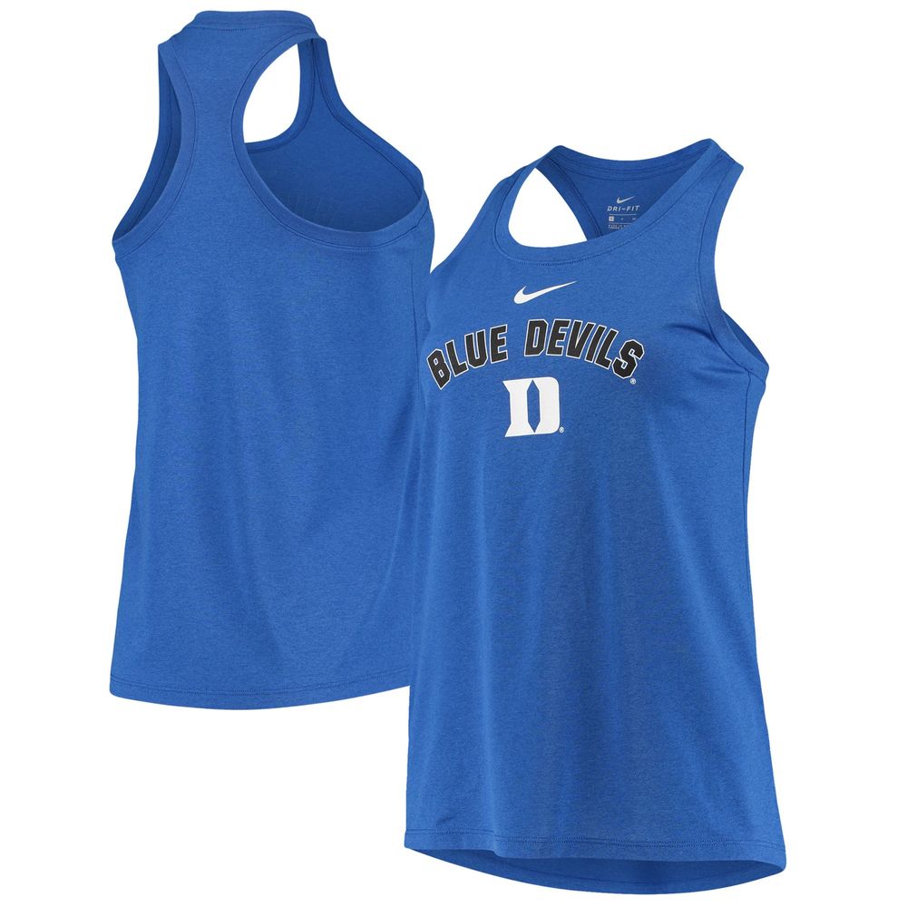 Women's Nike Royal Duke Blue Devils Arch & Logo Classic Performance Tank Top