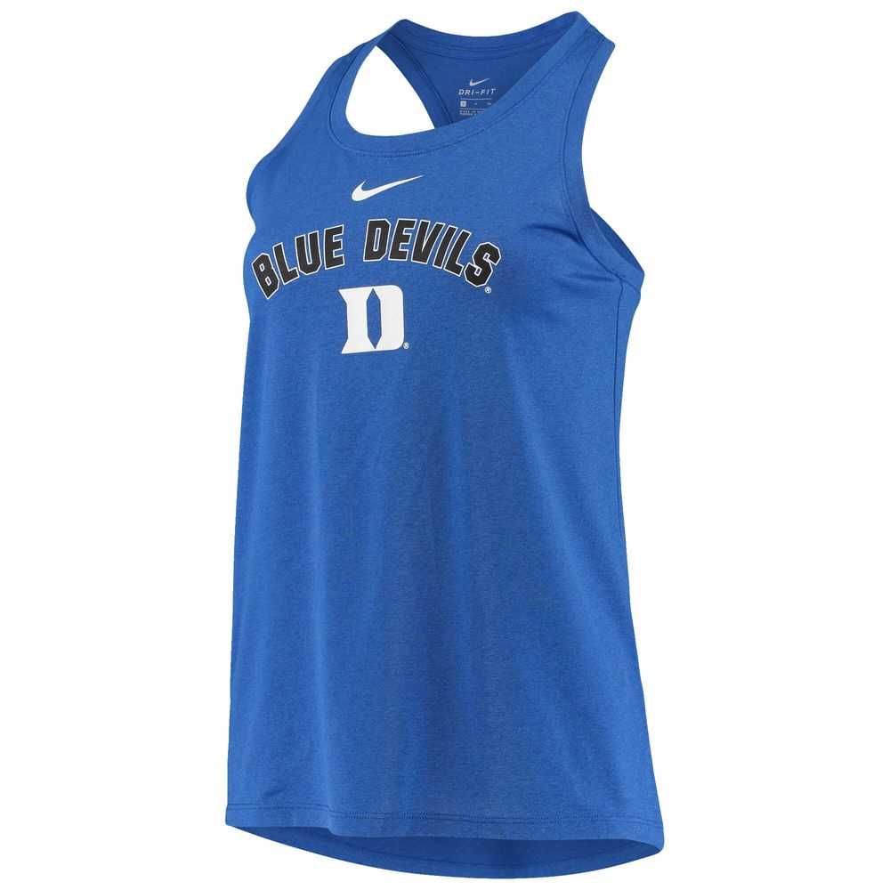 Women's Nike Royal Duke Blue Devils Arch & Logo Classic Performance Tank Top