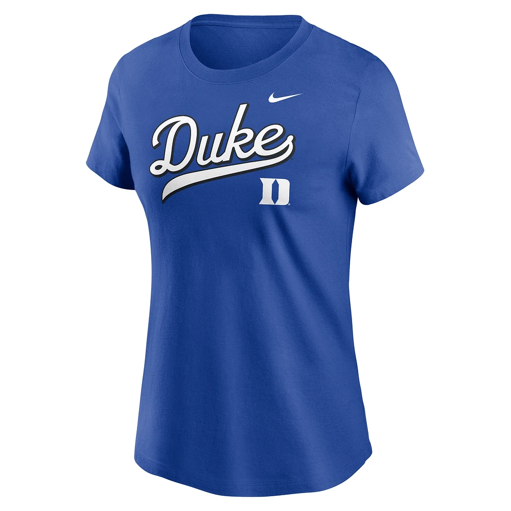 Women's Nike Royal Duke Blue Devils Local Script T-Shirt