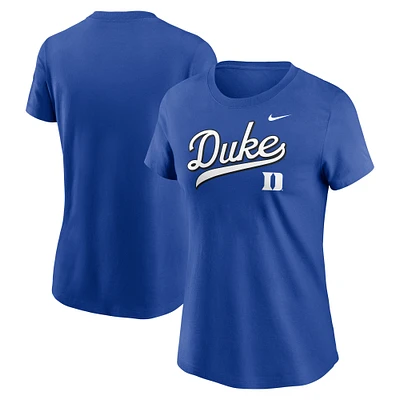 Women's Nike Royal Duke Blue Devils Local Script T-Shirt
