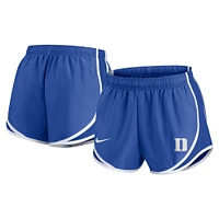 Short Nike Royal Duke Blue Devils Primetime Tempo Performance pour femme