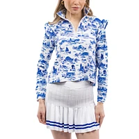 Haut à glissière quart de tour Smith & Quinn Royal/White Duke Blue Devils Tailgate Grayson pour femme