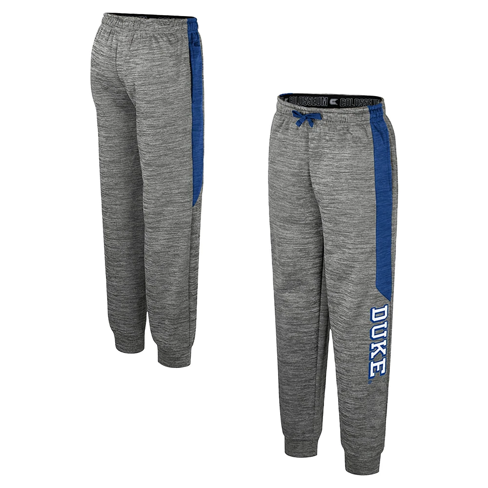 Pantalon polaire Colosseum Heather Gray Duke Blue Devils pour jeunes