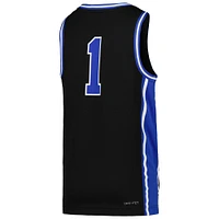 Youth Nike # 1 Black Duke Blue Devils Icon Replica Basketball Jersey