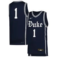 Maillot de basket-ball Nike #1 bleu marine Duke Blue Devils Icon Replica pour jeune