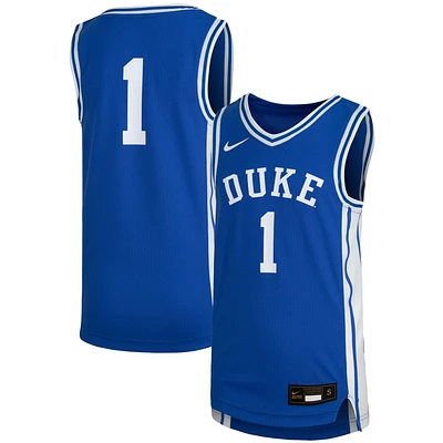 Youth Nike #1 Royal Duke Blue Devils Replica Team Basketball Jersey