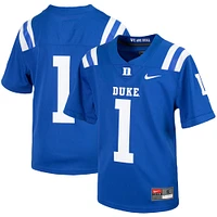 Maillot de football intouchable Nike #1 Royal Duke Blue Devils pour jeune