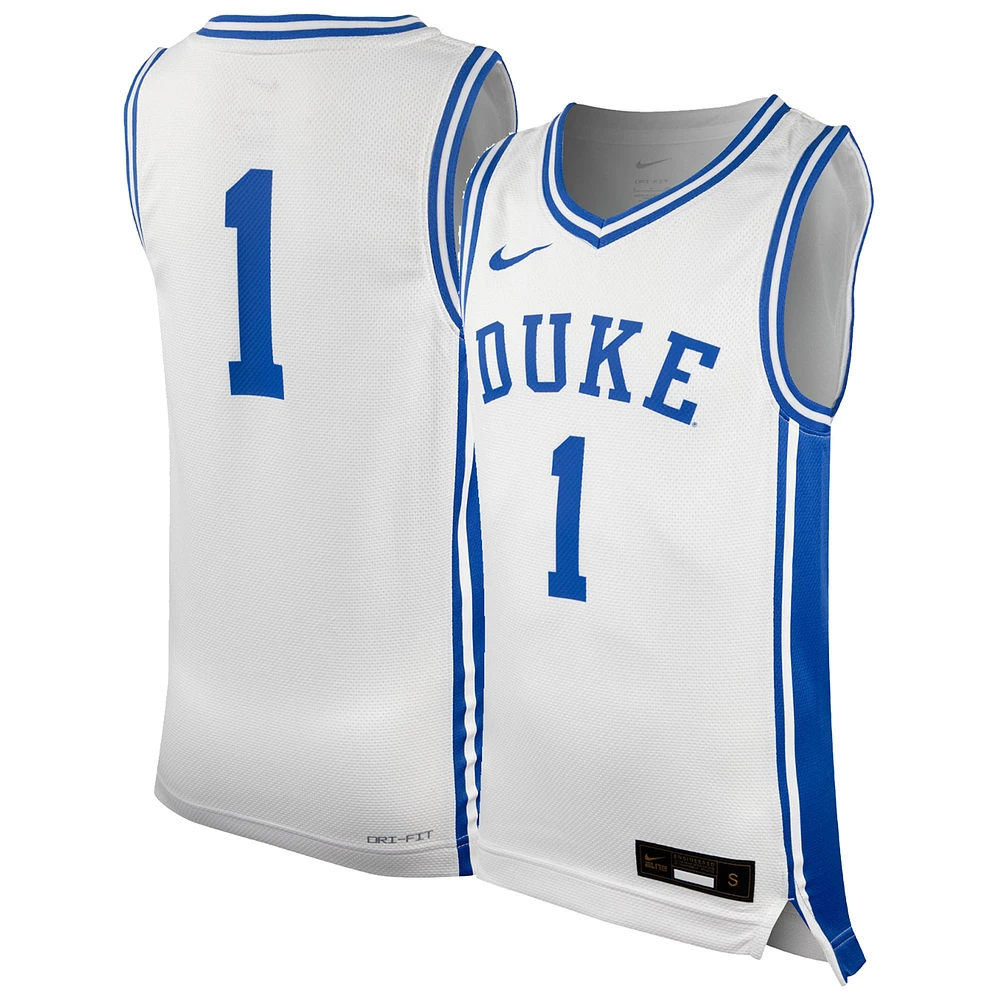 Maillot de basket-ball Nike #1 Duke Blue Devils Icon Replica pour jeune