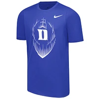 T-shirt de performance football Nike Royal Duke Blue Devils Legend pour jeunes