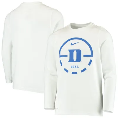Men's Nike White Duke Blue Devils Velocity Legend Performance T-Shirt