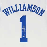 Maillot Nike Swingman blanc dédicacé Duke Blue Devils de Zion Williamson