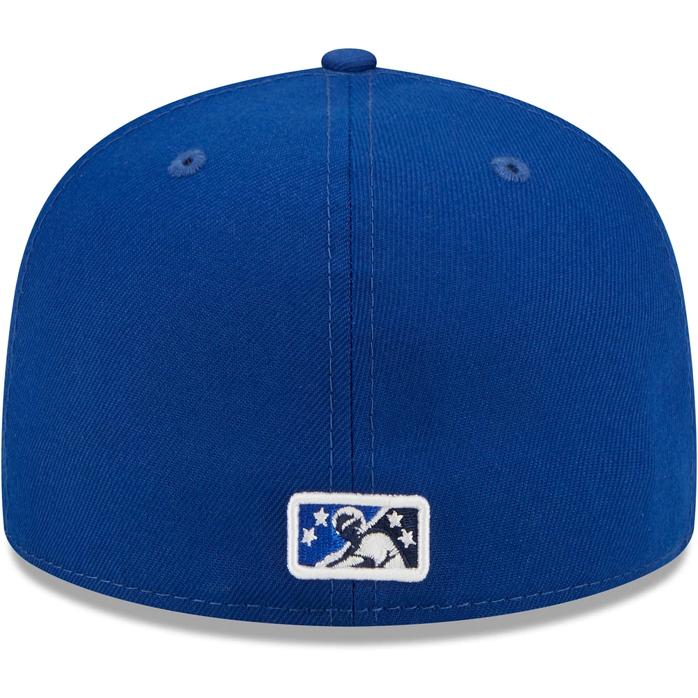 Men's New Era Blue Dunedin Jays Authentic Collection 59FIFTY Fitted Hat