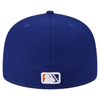 Casquette ajustée 59FIFTY pour homme New Era blanche/orange Durham Bulls Authentic Collection